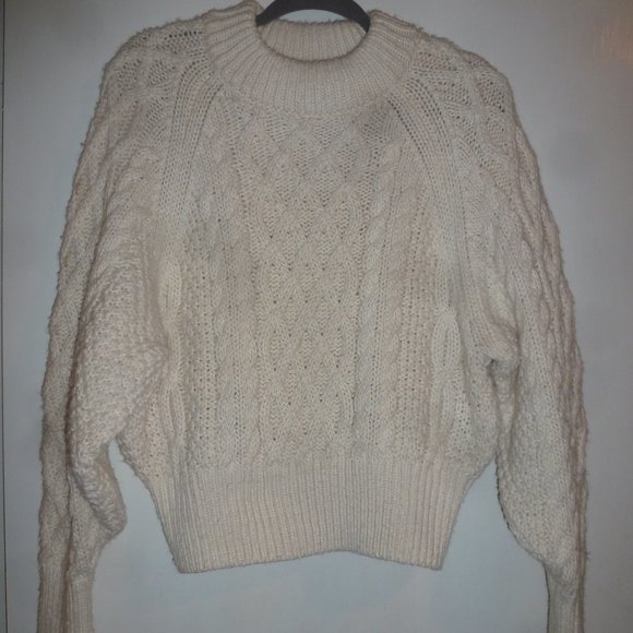 SALE!!! Cozy- H&M Soft Oversized Cable-knit Long raglan Sweater - Picture 1 of 12